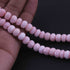 1 Strand Pink Opal Faceted Briolettes - Round Shape Briolette , Jewelry Making Supplies 8mm 13 Inches BR3942