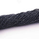 5 Strands Black Spinel Silver Coated Faceted Balls Beads, Gemstone Rondelles,  3mm 13 inch strand RB161 - Tucson Beads