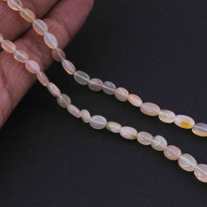 1 Strand Ethiopian Opal Faceted Briolettes - Oval Shape Briolette , Jewelry Making Supplies 3mm 9 Inches BR3948 - Tucson Beads