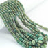 1  Long Strand Shaded Emerald  Faceted Roundells -Round  Shape Roundells 4mm-9mm-16 Inches BR02739