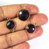 15   Pcs Amethyst  Faceted Round Shape 24k Gold Plated Connector&Pendant  - 21mmx14mm-14mmx10mm-PC579