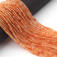 5 Long Strands Ex+++ Quality Shaded Carnelian Faceted Rondelles Beads - Carnelian Small Beads  - 3mm - 13 Inches Long RB261 - Tucson Beads