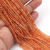 AAA Shaded Carnelian Micro Faceted  - 3mm - Beads RB261