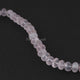 1 Strand Pink Quartz Silver Coated  Faceted  Rondelles -Round Rondelles  Gemstone Beads - 10mm  10 Inches BR1128 - Tucson Beads