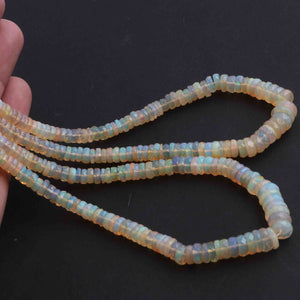 1 Full Strand Natural Ethiopian Welo Opal Faceted Heishi wheel Rondelles Beads -Opal Rondelle 3mm-9mm 16 Inch  BRU114 - Tucson Beads