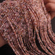 5 Strands Faceted Pink Opal  Rondelles--Finest Quality Pink Opal Roundle 2mm 13 Inch Long RB198 - Tucson Beads