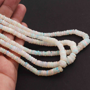 1 Full Strand Natural Ethiopian Welo Opal Faceted Heishi wheel Rondelles Beads -Opal Rondelle 3mm-10mm 16 Inch  BRU113 - Tucson Beads