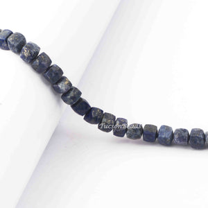 1 Strand Lapis Cube Briolettes - Box Shape Beads Briolettes  6mm-8 Inches BR3683 - Tucson Beads