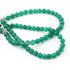 1 Strand Green Onyx Faceted Roundels - Round Shape Ball Beads 6mm-7mm -8 Inches BR3663