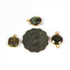 4 Pcs Labradorite Faceted Assorted  Shape 24k Gold Plated Pendant&Connector - 19mmx12mm-PC662 - Tucson Beads