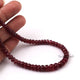 Thai Ruby Beaded Necklace - Necklace With Lock - Long Knotted Beads Necklace -Single Wrap Necklace - Gemstone Necklace (Without Pendant) BR-0405 - Tucson Beads