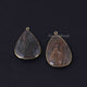 2 Pcs Mix Stone 24k Gold Plated Faceted Heart Shape Pendant - 40mmx25mm PC791 - Tucson Beads