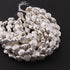 1 Strand Silver Plated Copper Round Beads, Spiral Designer Beads, Jewelry Making , 15mmx12mm, gpc864