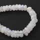 1  Strand White  Labradorite Faceted Roundel - Round Shape Roundels 8mmx9mm-9mmx13mm- 8 Inches BR3666 - Tucson Beads