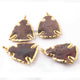 4 PCS Jasper Bird 24k Gold Plated Charm Single Bail Pendant - Electroplated With Gold Edge 50mm-41mm AR147 - Tucson Beads