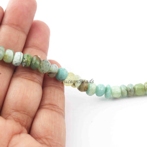 1  Strand Peru Opal Faceted Roundels  -Round Shape  Roundels 7mm-8 Inches BR3206 - Tucson Beads