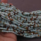 5 Strands Peru Opal Faceted Rondelles  , Round Beads 4mm 13.5inche RB313 - Tucson Beads