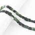 1 Strand Seraphinite Faceted  Briolettes -Chiclet Shape  Briolettes  7mmx6mm-8  Inches BR3702
