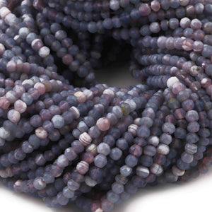 5 Strands Lavender Opal Faceted Rondelles Beads - 3.5mm-4mm 13 Inches RB351 - Tucson Beads
