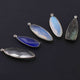 5  Pcs  Mix Stone  925 Silver Plated Faceted -Assorted  Shape Faceted Pendant -39mmx13mm-33mmx12mm - PC932 - Tucson Beads