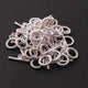 5 Pcs Silver Plated Copper Toggle Beads, Toggle Claps Jewelry Making Tools, 30mmx16mm, gpc086 - Tucson Beads