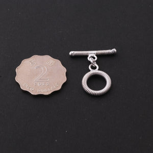 5 Pcs Silver Plated Copper Toggle Beads, Toggle Claps Jewelry Making Tools, 30mmx16mm, gpc086 - Tucson Beads