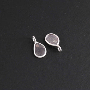 1 Pc Natural Rough Brown Diamond 925 Sterling Silver Pendant- Raw Uncut Diamond -13mmx6mm BDU060 - Tucson Beads