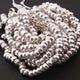 2 Strands Silver Plated Copper Rondelle Beads, Plain Copper Beads, Copper Roundelles, Jewelry Making Tools, 9mmx5mm, 8 Inches, GPC818 - Tucson Beads
