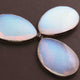 3 Pcs Ice Quarts Oxidize Silver Plated Faceted Pear Shape Pendant Single Bail  -55mmx36mm- PC1058 - Tucson Beads