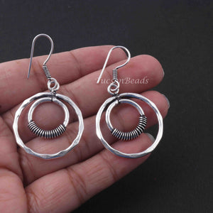 1 Pair 925 Silver Plated Copper Earrings Charms, Earrings, For Earring Making, 33mmx23mm-20mmx10mm , GPC1074 - Tucson Beads