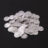 50 Pcs 925 Silver Plated Copper Stamping Blanks , Round Charm, Brush Copper Discs, Jewelry Making Tools, 12mm GPC808