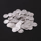 50 Pcs 925 Silver Plated Copper Stamping Blanks , Round Charm, Brush Copper Discs, Jewelry Making Tools, 12mm GPC808 - Tucson Beads
