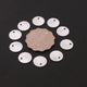 50 Pcs 925 Silver Plated Copper Stamping Blanks , Round Charm, Brush Copper Discs, Jewelry Making Tools, 12mm GPC808 - Tucson Beads