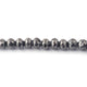213 Ct 1 Long Strand Black Diamond 1mm Large Big Hole Rondelles Genuine Diamond Beads 17.5 Inch Long BDU002 - Tucson Beads