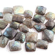 25 Pcs Amazing Labradorite Faceted Cabochon Spectrolite - Rectangle Shape Multi Fire Loose Gemstone -12mmx10mm-18mmx16mm  LGS145 - Tucson Beads