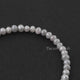 37.5 Ct 1 Long Strand Gray Diamond 1mm Large Big Hole Rondelles Genuine Diamond Beads 8 Inch Long BDU014 - Tucson Beads