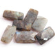 7 Pcs Amazing Labradorite Faceted Cabochon Spectrolite - Rectangle Shape Multi Fire Loose Gemstone -22mmx12mm-23mmx15mm-  LGS036 - Tucson Beads
