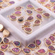 10 Pcs Mystic  Pink Druzy Pear Drop Pendant, 24k Gold Plated, Titanium Pendant, Bezel Pendant 10mmX7mm PC1070 - Tucson Beads
