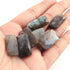 7 Pcs Amazing Labradorite Faceted Cabochon Spectrolite - Rectangle Shape Multi Fire Loose Gemstone -22mmx12mm-23mmx15mm-  LGS036