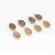 10 Pcs Mystic Druzy Oval Drop Pendant, 24k Gold Plated, Titanium Pendant, Bezel Pendant 10mmX6mm PC1002 - Tucson Beads
