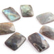 9 Pcs Amazing Labradorite Faceted Cabochon Spectrolite - Rectangle Shape Multi Fire Loose Gemstone -24mmx17mm-27mmx17mm-  LGS019 - Tucson Beads
