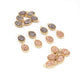 10 Pcs Mystic Druzy Oval Drop Pendant, 24k Gold Plated, Titanium Pendant, Bezel Pendant 10mmX6mm PC1002 - Tucson Beads