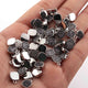 10 Pcs Mystic Black/Grey Druzy Square Drop Pendant, Silver Plated Titanium Pendant, Bezel Pendant 9mmX7mm PC1066 - Tucson Beads
