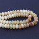 1  Long Strand Shaded Yellow opal Faceted Roundels  - Round Shape  Roundels 9mm-10mm  -14.5 Inches BR3036 - Tucson Beads