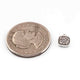10 Pcs Mystic Druzy Square Drop Pendant, Silver Plated Titanium Pendant, Bezel Pendant 9mmX7mm PC1007 - Tucson Beads