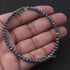 30.5 Ct 1 Long Strand Blue Diamond  1mm Large Big Hole Rondelles  Genuine Diamond Beads 8 Inch Long BDU009
