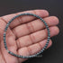 26 Ct 1 Long Strand Blue Diamond  1mm Large Big Hole Rondelles Genuine Diamond Beads 8 Inch Long BDU010