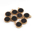10 Pcs Mystic Druzy Round Drop Pendant, 24k Gold Plated, Titanium  Pendant, Bezel Pendant 9mmX7mm PC1006
