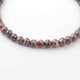 44.5 Ct 1 Long Strand Brown Red Diamond  1mm Large Big Hole Rondelles Genuine Diamond Beads 8 Inch Long BDU007 - Tucson Beads