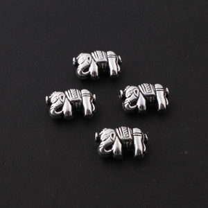 10 Pcs Oxidized  Plated Copper Elephant Beads, Black Polish Charm,  Copper Beads,  Jewelry Making Tools, 18mmx12mm, gpc855 - Tucson Beads